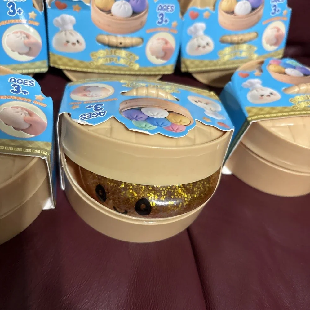 Wholesale Lot 6 PCS Squishy Bun Mystery Dumplings Color Resale Party Present
